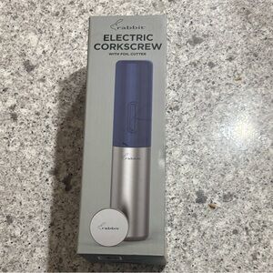 Rabbit Electric Corkscrew - Blue and Silver